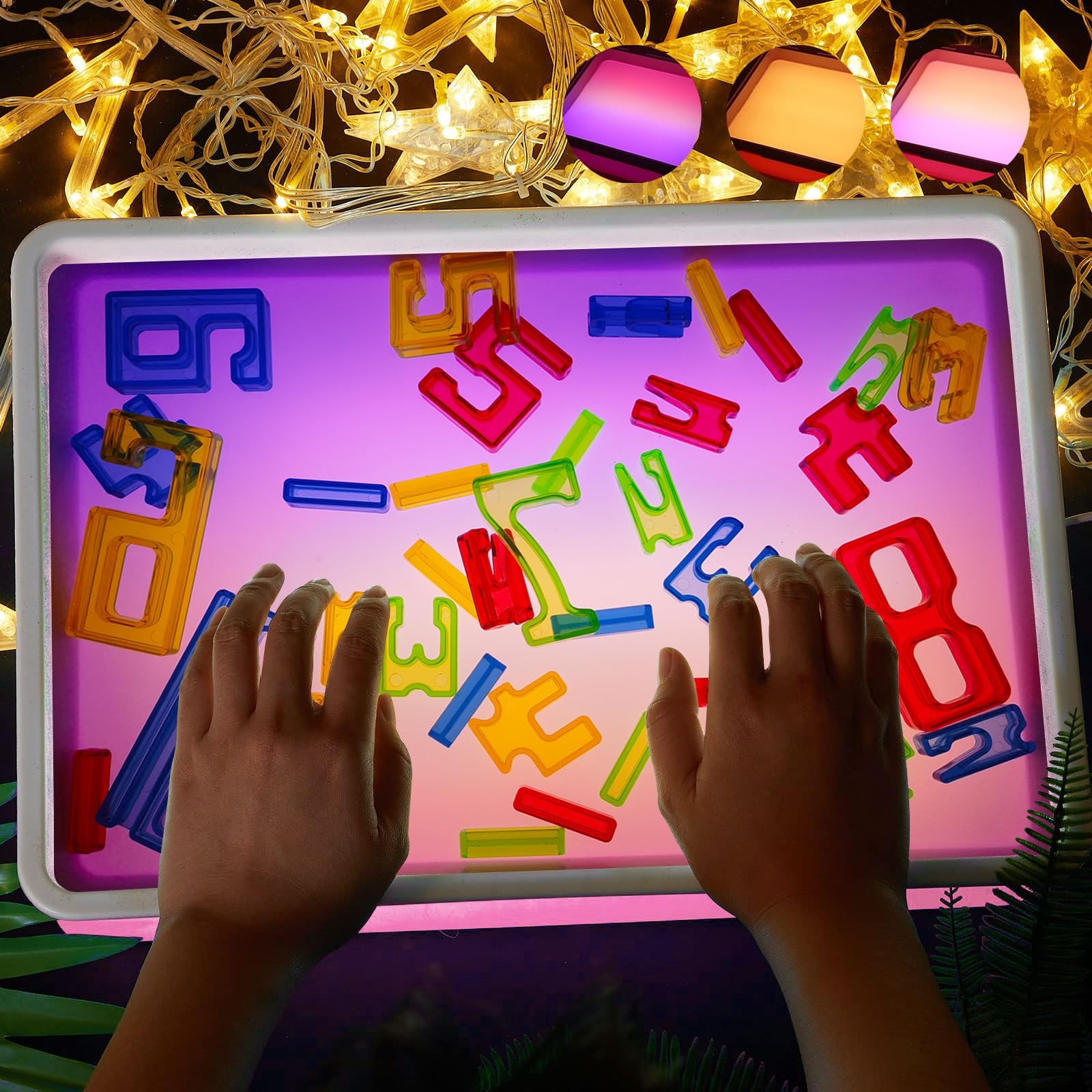 16″ Portable Light Table with 3 Color Modes & 10 Brightness Levels for Art