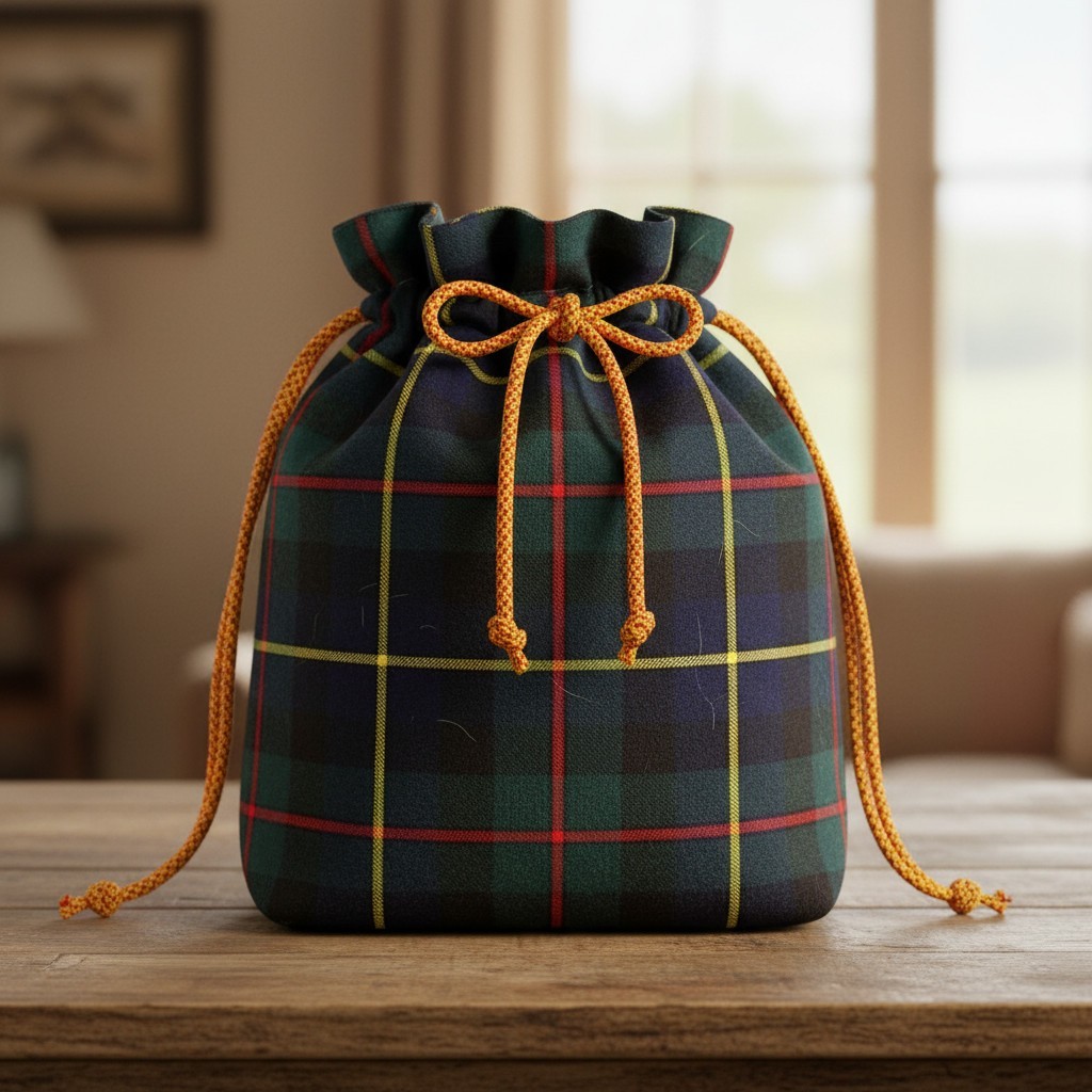 MacLeod Hunting Modern Tartan Fabric Poly Viscose Wool Free 60″ Wide UK Woven
