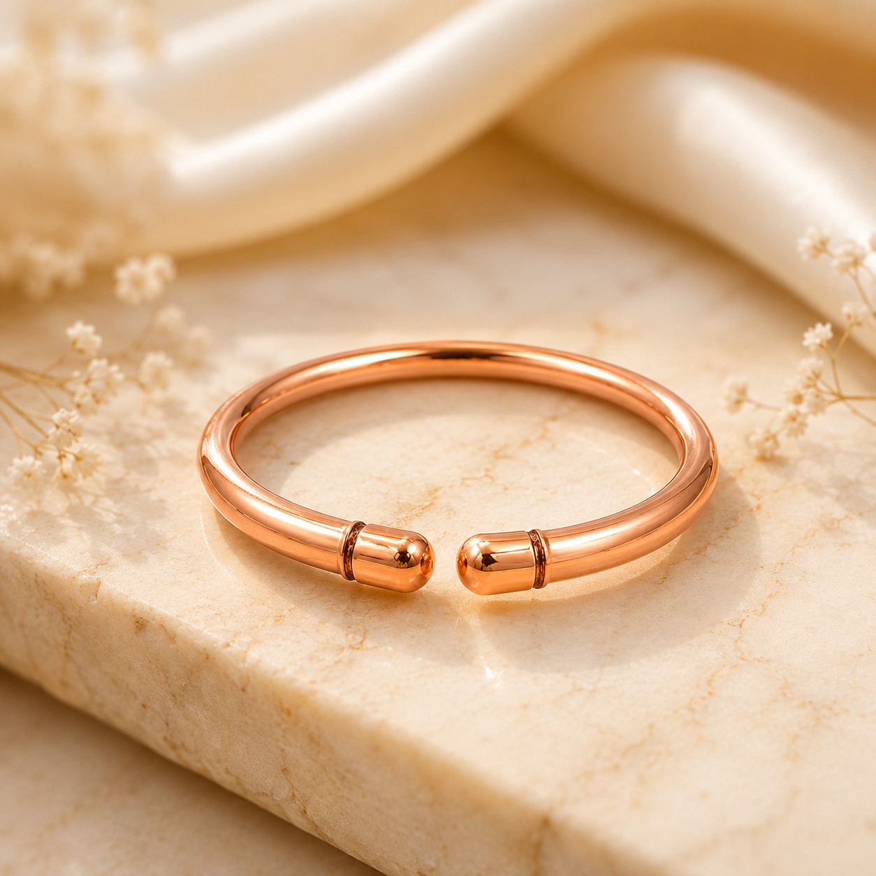 Heavy Pure Copper thick Bracelet Bangle Unisex Kada Solid Handmade Cuff for Men
