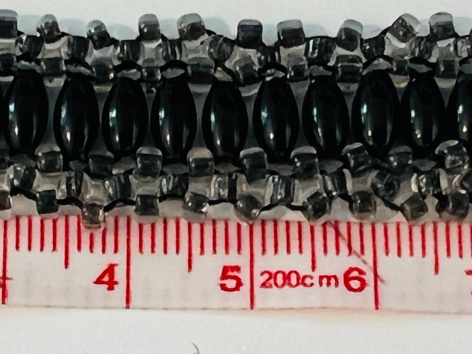 Glass Bead Mix 11 Gram Black Barrel Beads & Clear E Bead Strand Jewelry Making