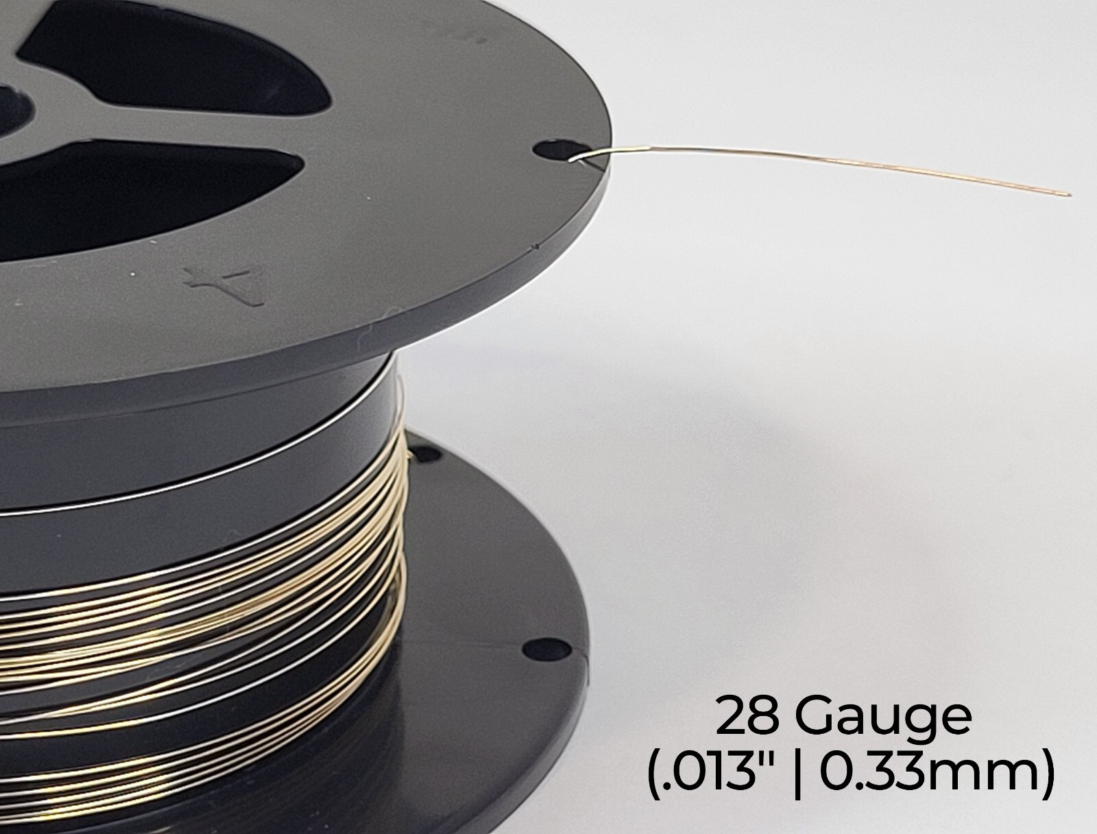 14/20 Yellow Gold-Filled Wire | Round | Dead Soft | 10-30 Gauge | 1-10 ft | USA