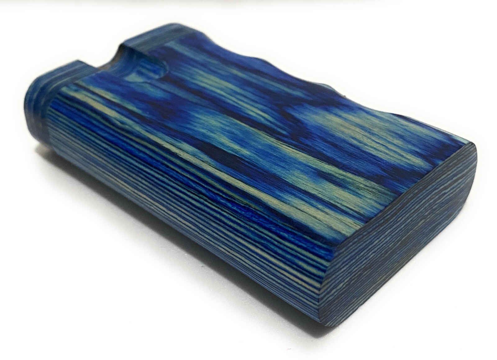 Wooden Dug Out Box 3”x 2” Inch. With One Hit , Blue Wooden Box .