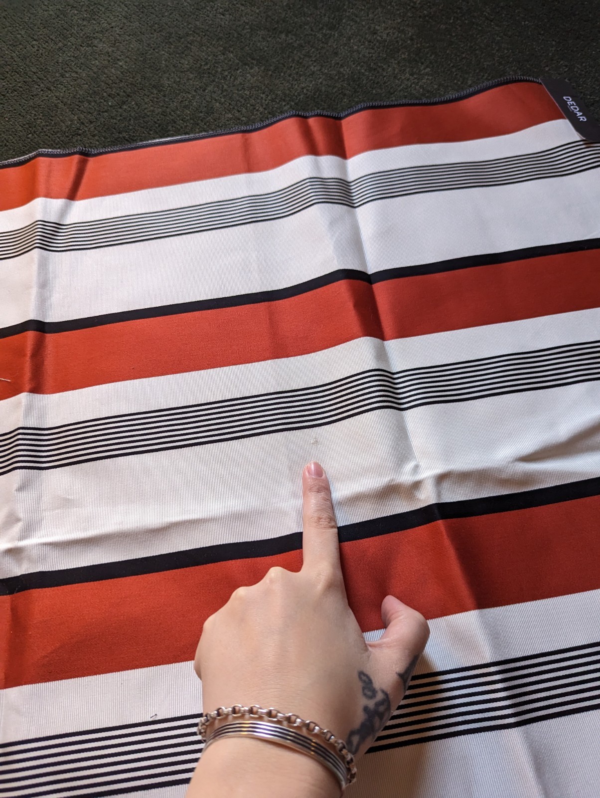 Dedar Fabric Sample Lot Of 8 Red Striped Neutral Varies Abstract DiY Upcycle