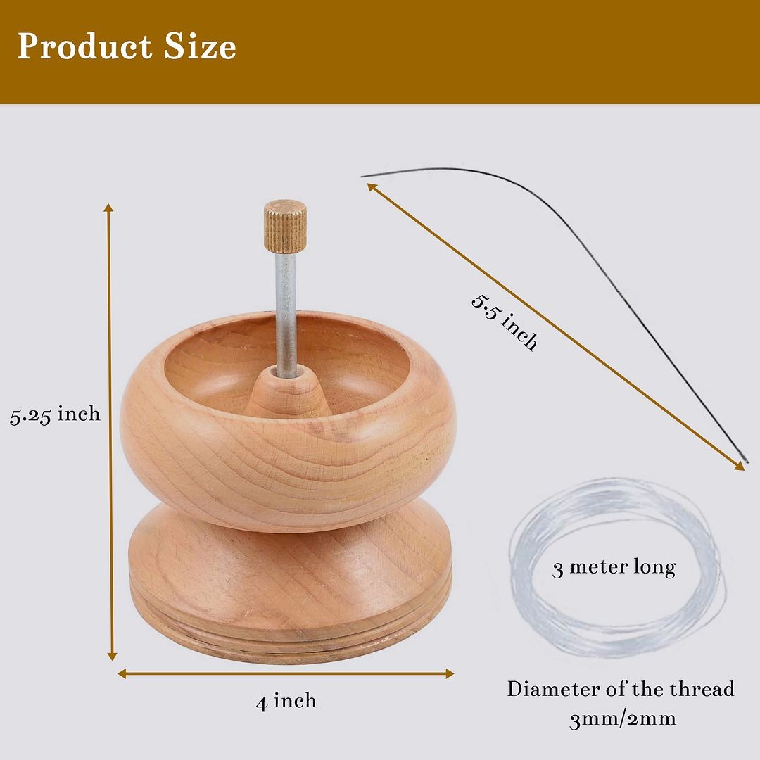 Bead Spinner Kit with 2 Big Eye Needles & Accessories