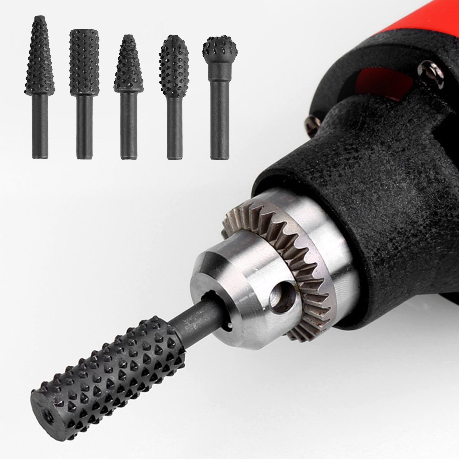 5PCS 1/4” Drill Bit Set Cutting Tools for Woodworking Knife Wood Carving Tool