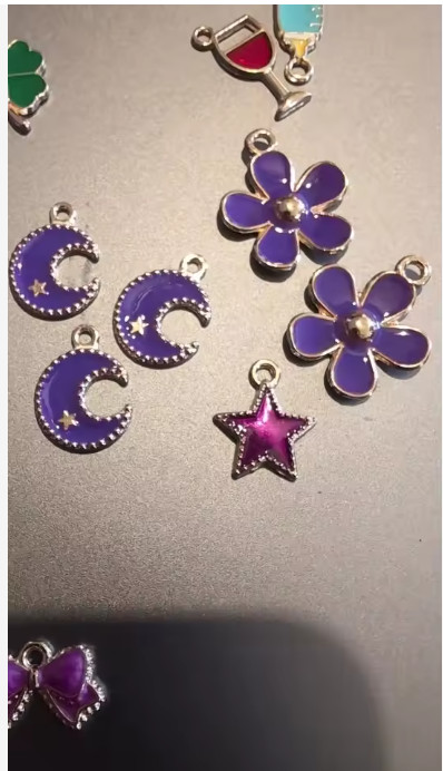 Mixed Styles Gold Enamel Charms Pendants Diy Jewelry Making Accessories 20-50pcs