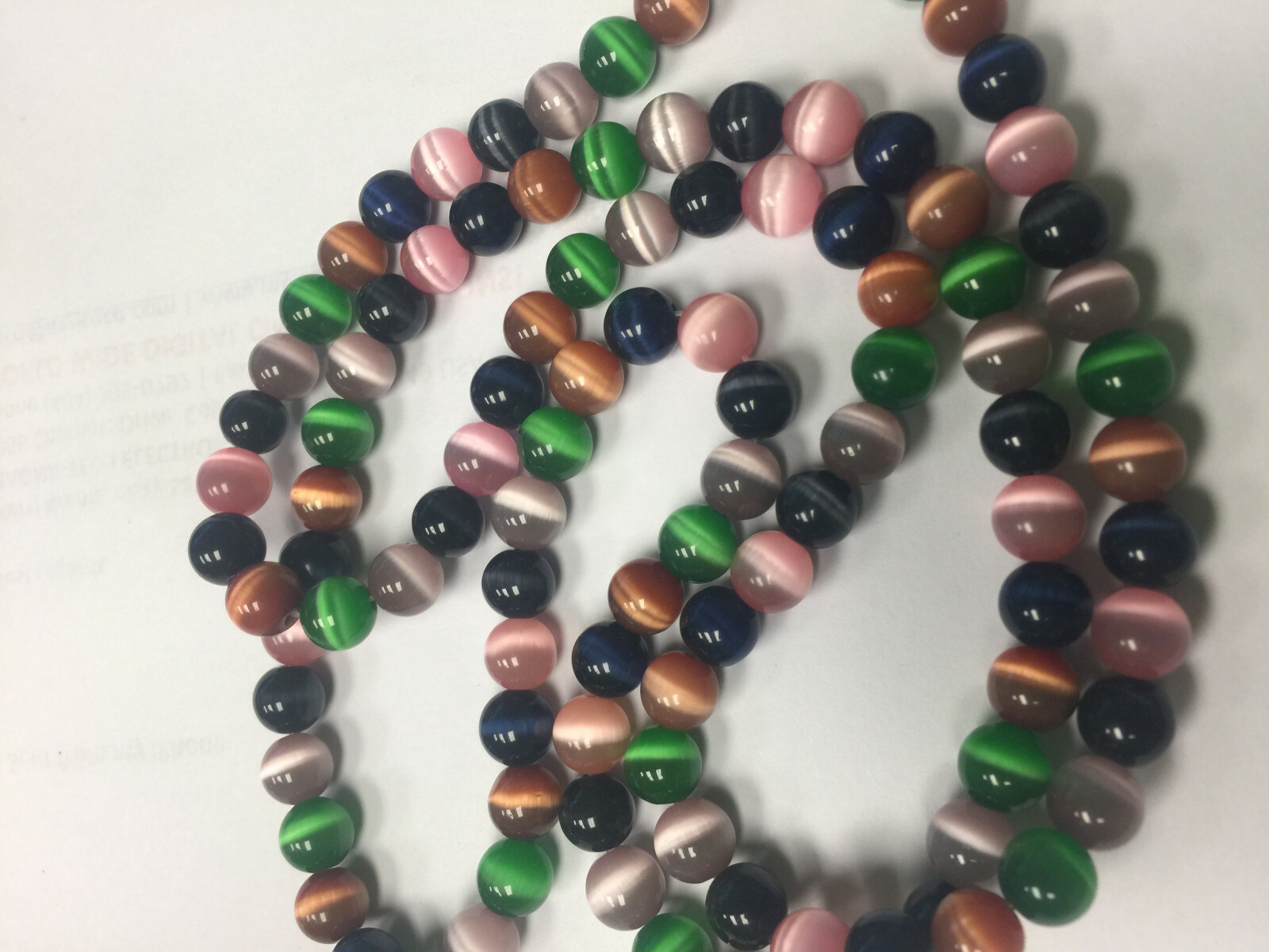 Fiber Optic Cats Eye Beads ****U PICK*** Fiber Optic Cats Eye Beads