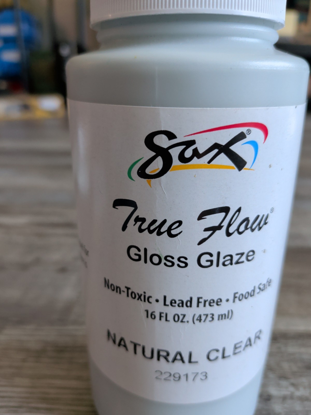 Sax 229173 True Flow Gloss Glaze – 1 Pint – Natural Clear -Brand New Sealed