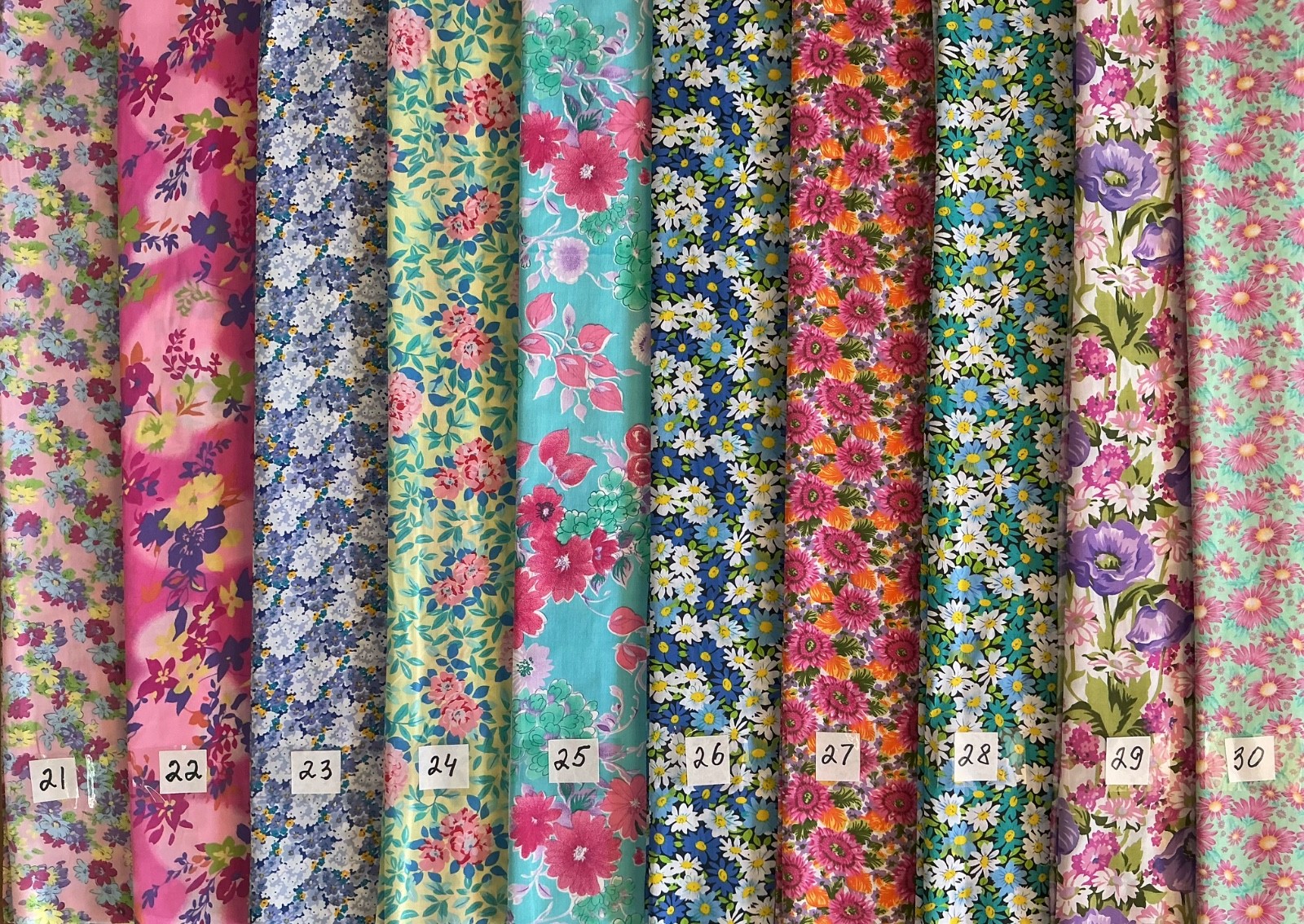 Floral Print Cotton Blend Fabric 56″- 60″ Wide By The YARD