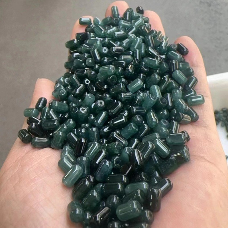 Natural A Jade Bead Accessories Bucket Beads DIY Winter Melon Rice Beads