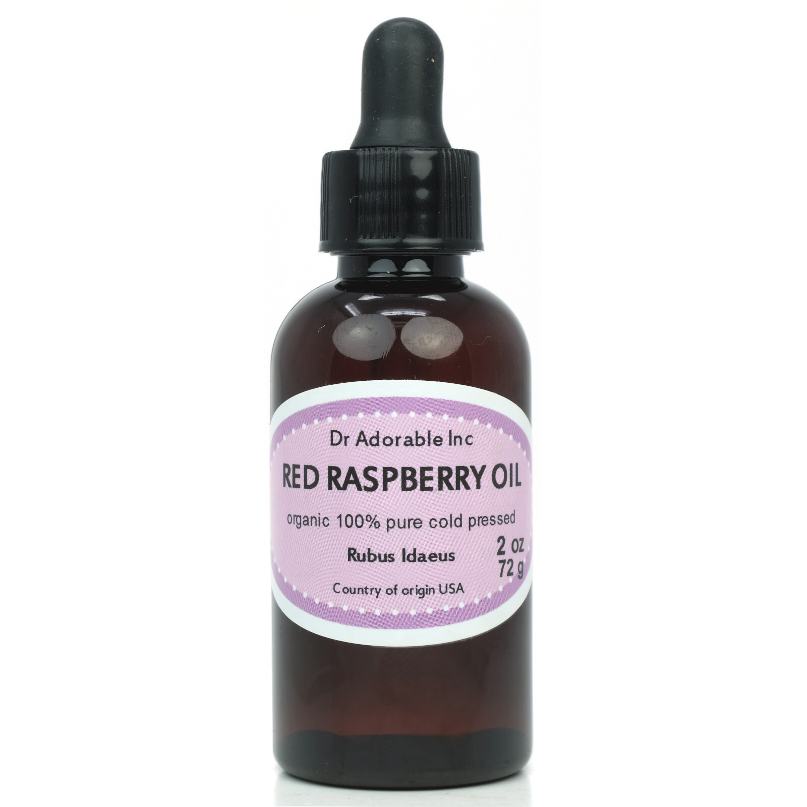 UNREFINED RED RASPBERRY OIL BY DR.ADORABLE ORGANIC 100% PURE NATURAL