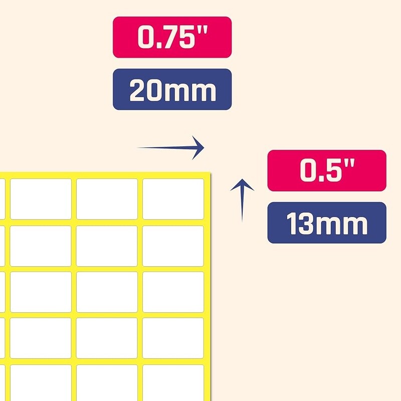 900 Pack Price Stickers Small White Labels Self Adhesive Matte Surface Writing