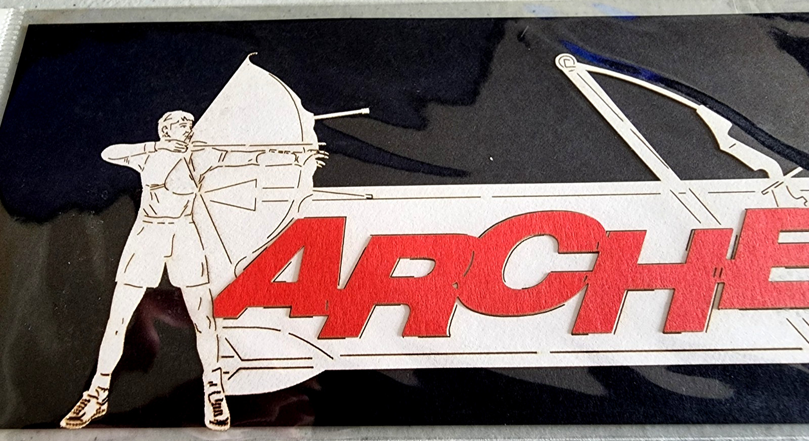 Archery Bow & Arrow Archer Target 3D Laser Cut Die Cut Scrapbook 8.25″
