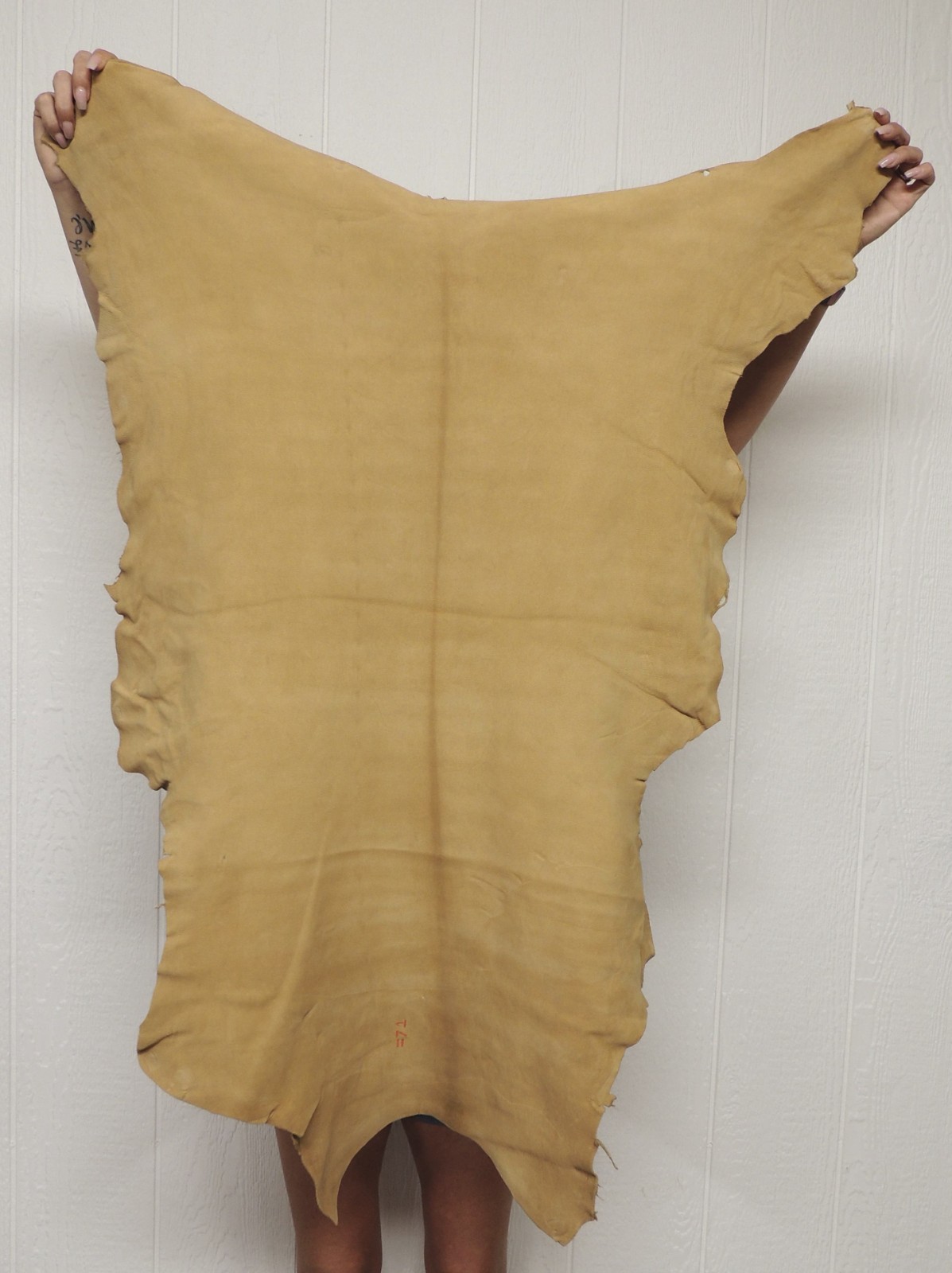 SMOKE BUCKSKIN Leather Hide for Native Crafts Laces Pipe Bags Regalia Pelt Skins