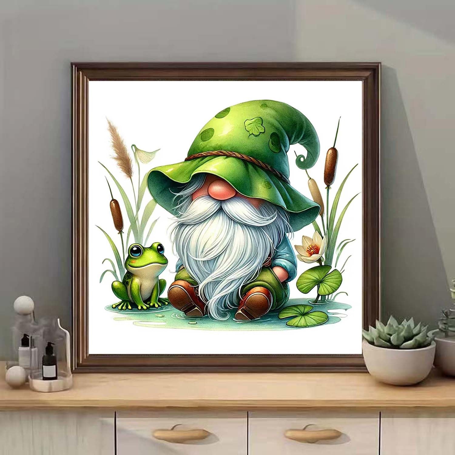 Gnome Diamond Art Kits for Adults, Gnome Diamond Painting Kits for Adults Beginn