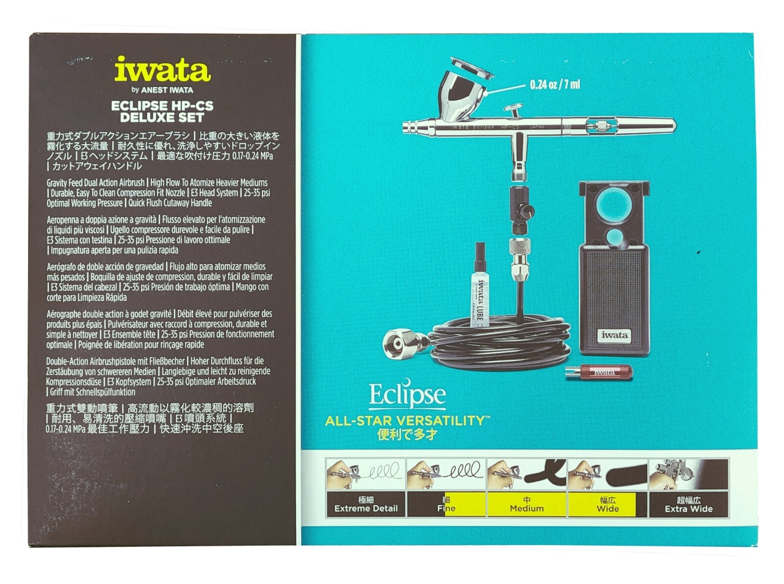 ANEST IWATA MEDEA Airbrush HP-BH Hi-Line Series HPBH 0.2mm 1/16 oz. 2ml