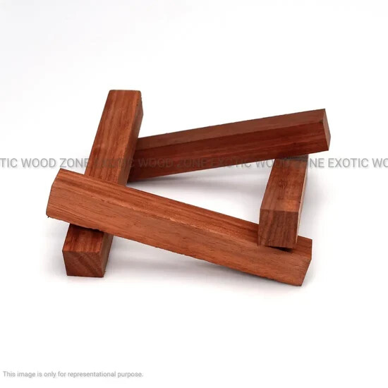 12 Pcs, Padauk Pen Blank 3/4x 3/4x 6 Woodturning Carving Block- Free US Shipping