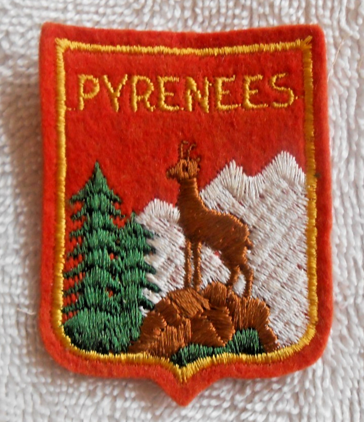 Pyrenees France/Spain Border Sew-On Patch 2″ X 2.5″ Unused