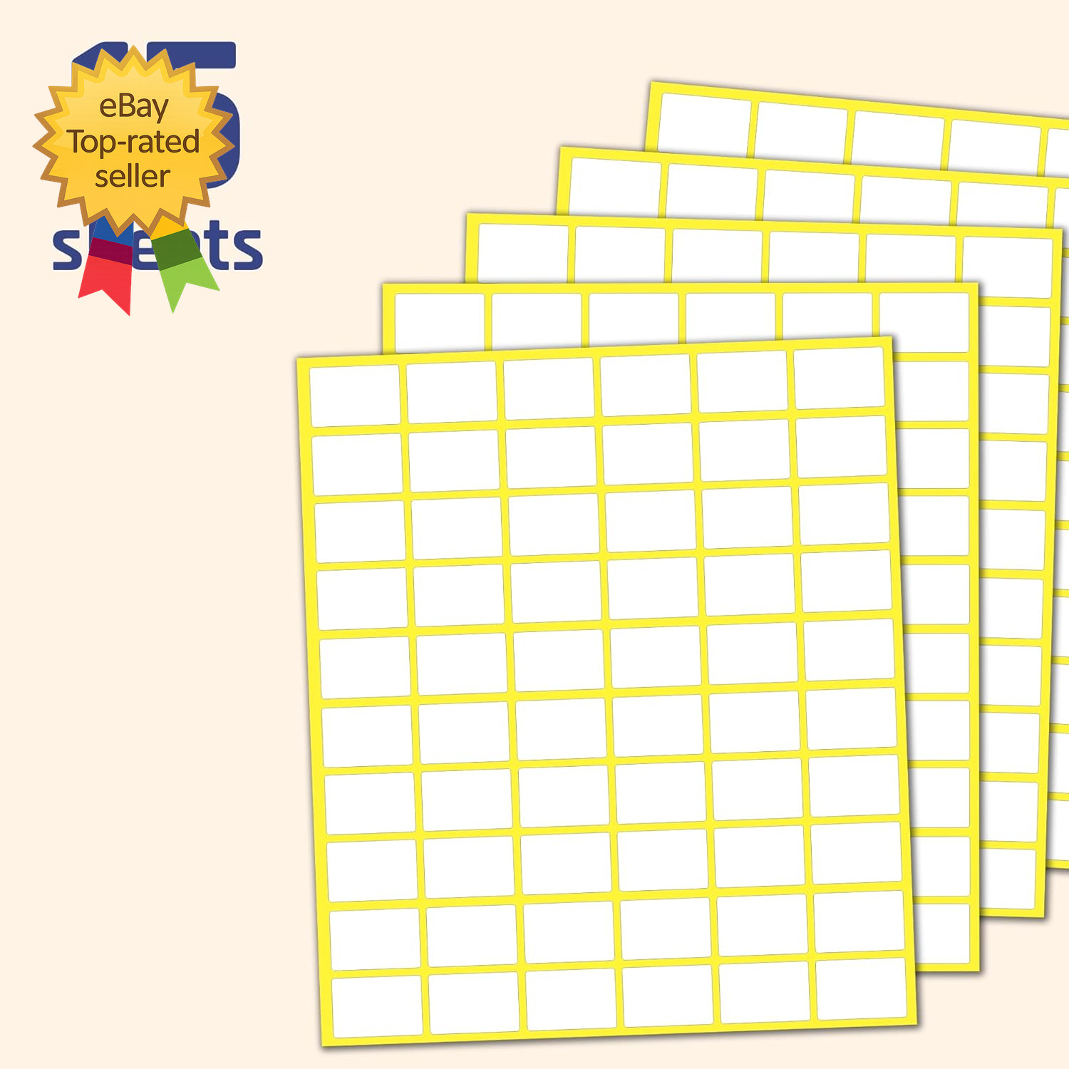 900 Pack 0.75 X 0.5 Price Stickers, Small White Labels Stickers