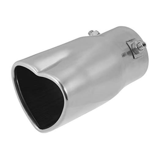 Car Exhaust Tip Pipe 2.36″ Inlet 2.72″x2.32″ Outlet Heart Shaped Exhaust Tail