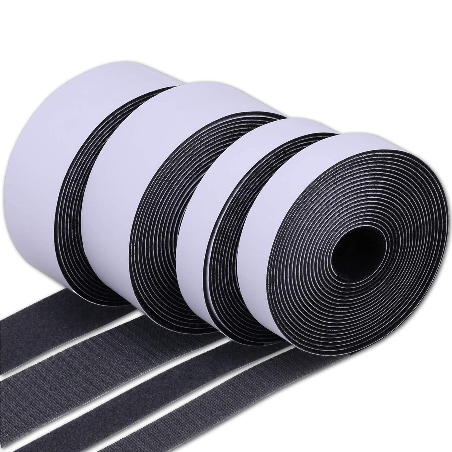 16.5ft Hook Loop Self Adhesive Fastener Tape Heavy Duty Double Sided Sticky Tape