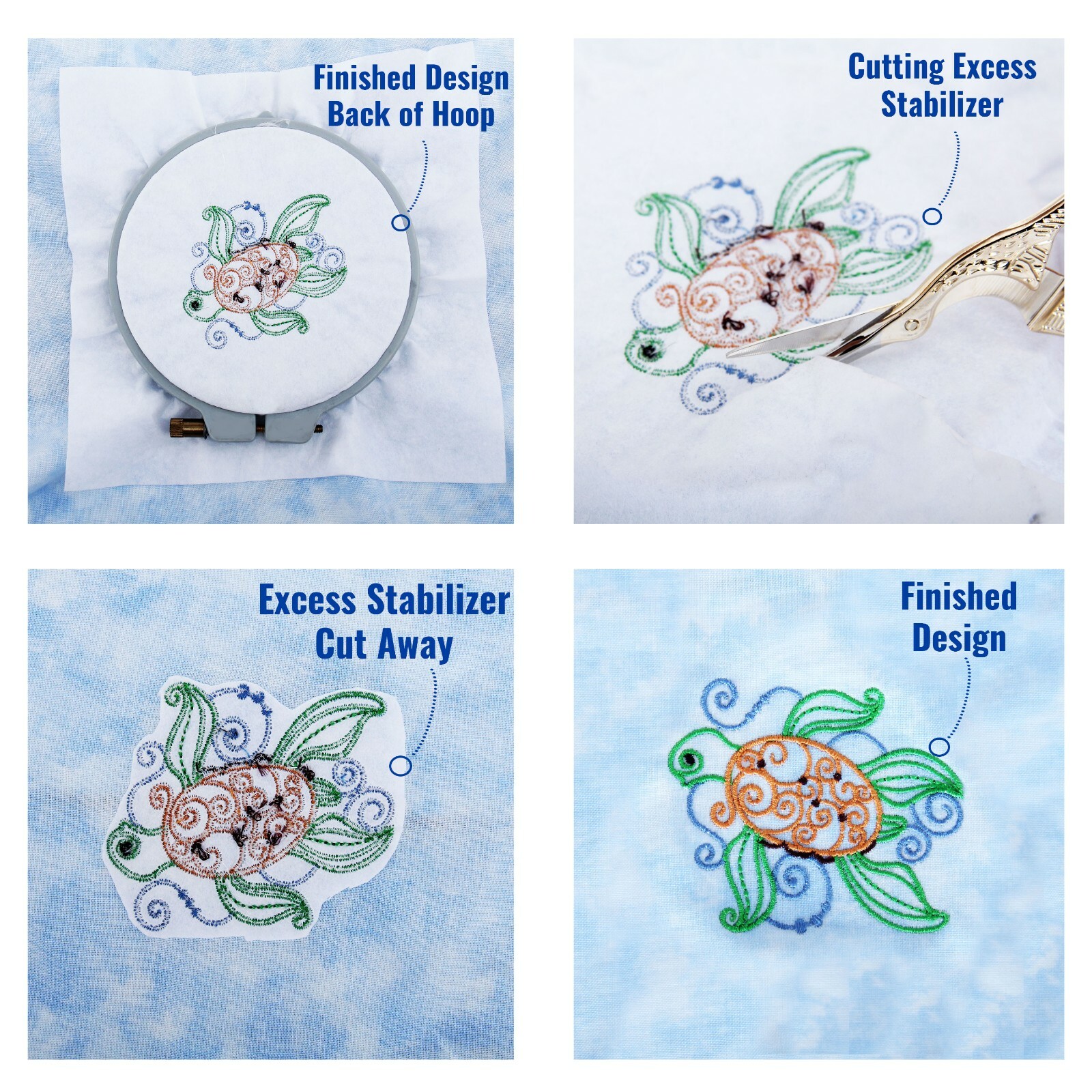CUTAWAY EMBROIDERY MACHINE STABILIZER BACKING – PRECUTS & ROLLS – MEDIUM WT