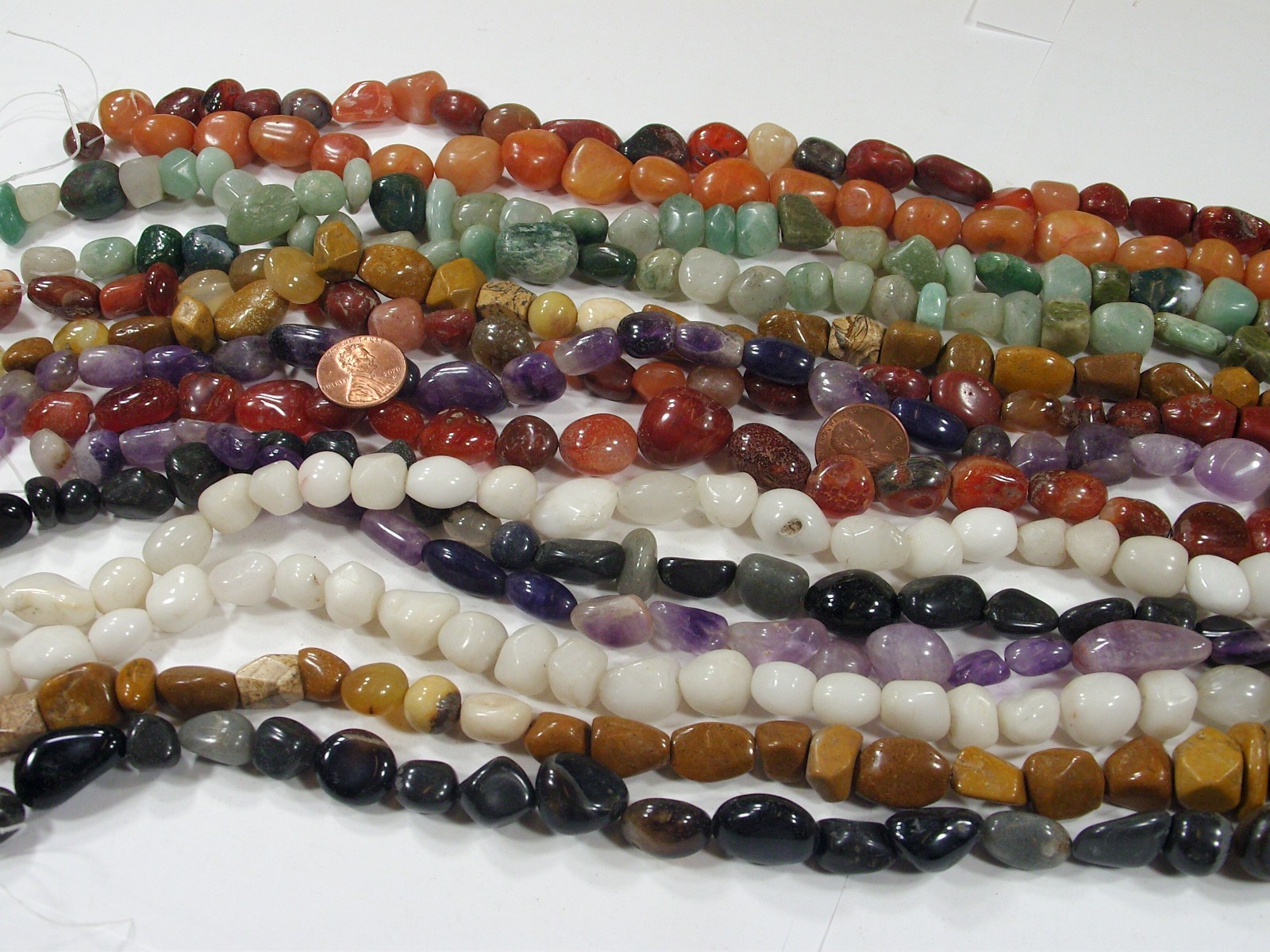 2 Pounds Assorted Shapes, Sizes, and Styles India Handmade Stone Beads (UDM-1) ⭐