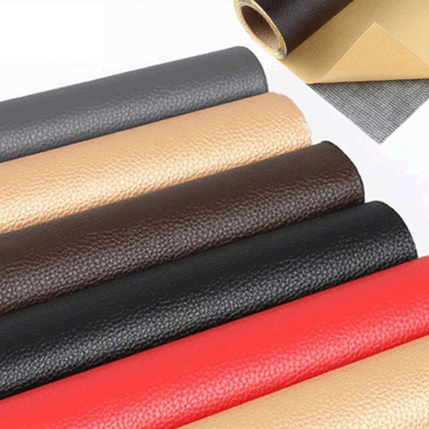 Self Adhesive Vinyl Faux Leather Fabric Repair Patch Kit 54″ for Car seat Sofas