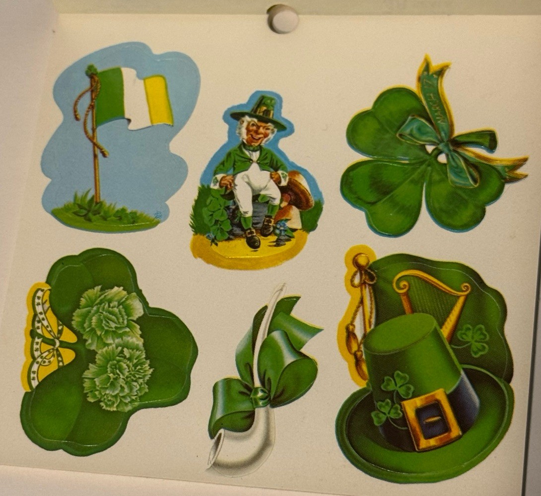Eureka St. Patrick’s Day Green Yellow White Seals EU 85824 Self-Adhesive