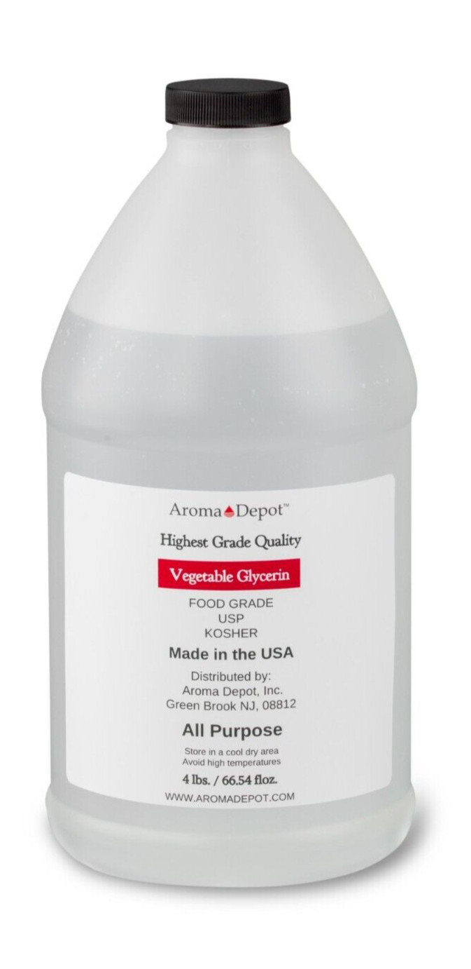 Half Gallon Vegetable Glycerin Non GMO 99.9% USP Kosher Pure VG Food Grade USP