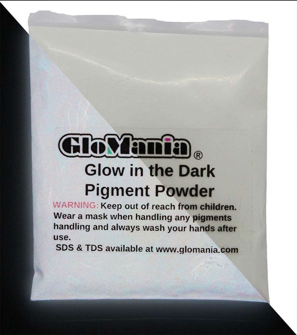 1Oz (30G) WHITE Glow in the Dark Neutral Invisible Strontium Aluminate Glow in t