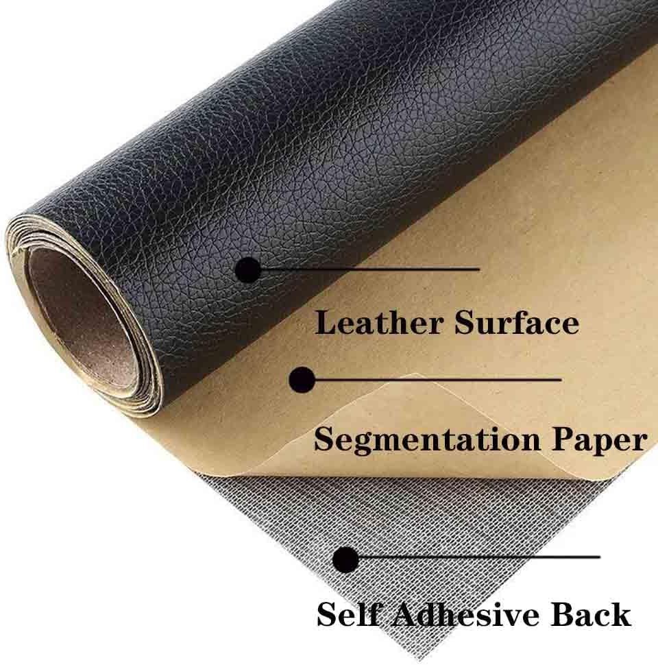 Self Adhesive Vinyl Faux Leather Fabric Repair Patch Kit 54″ for Car seat Sofas