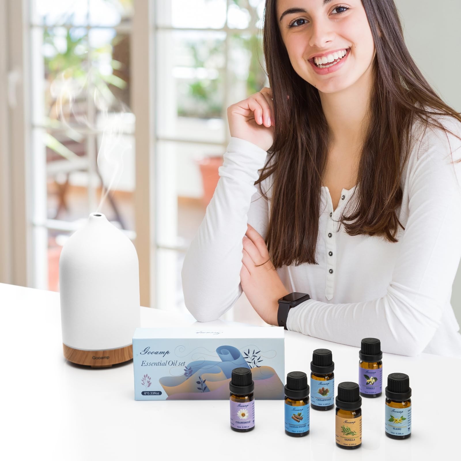 Essential Oils Set-Top 6 Organic Blends for Diffusers, 0.33 Fl Oz (Pack of 6)