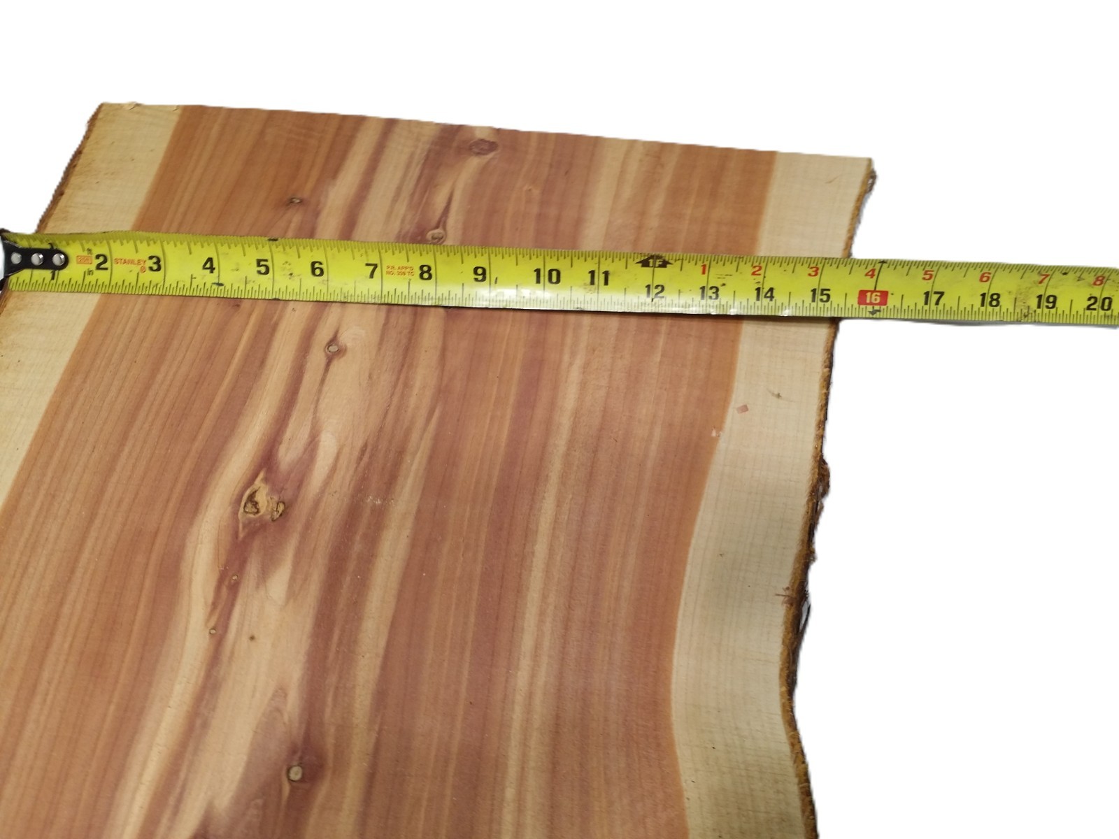 1 LARGE Aromatic Red Cedar Wall Live Edge Slab .75″T x 15-17″W x 49″L SHIPs FREE
