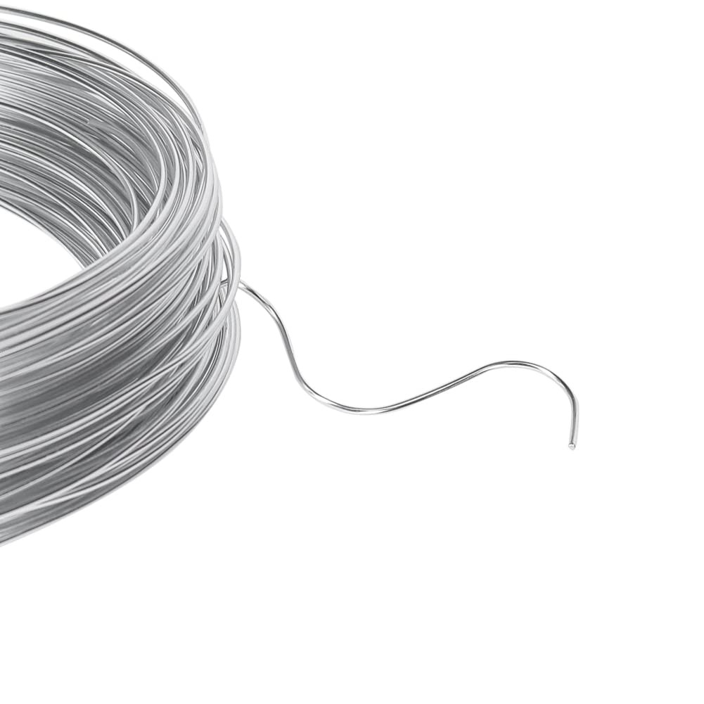 Tenn Well 165ft 18 Gauge Aluminum Wire Silver Bendable for 18 Gauge,
