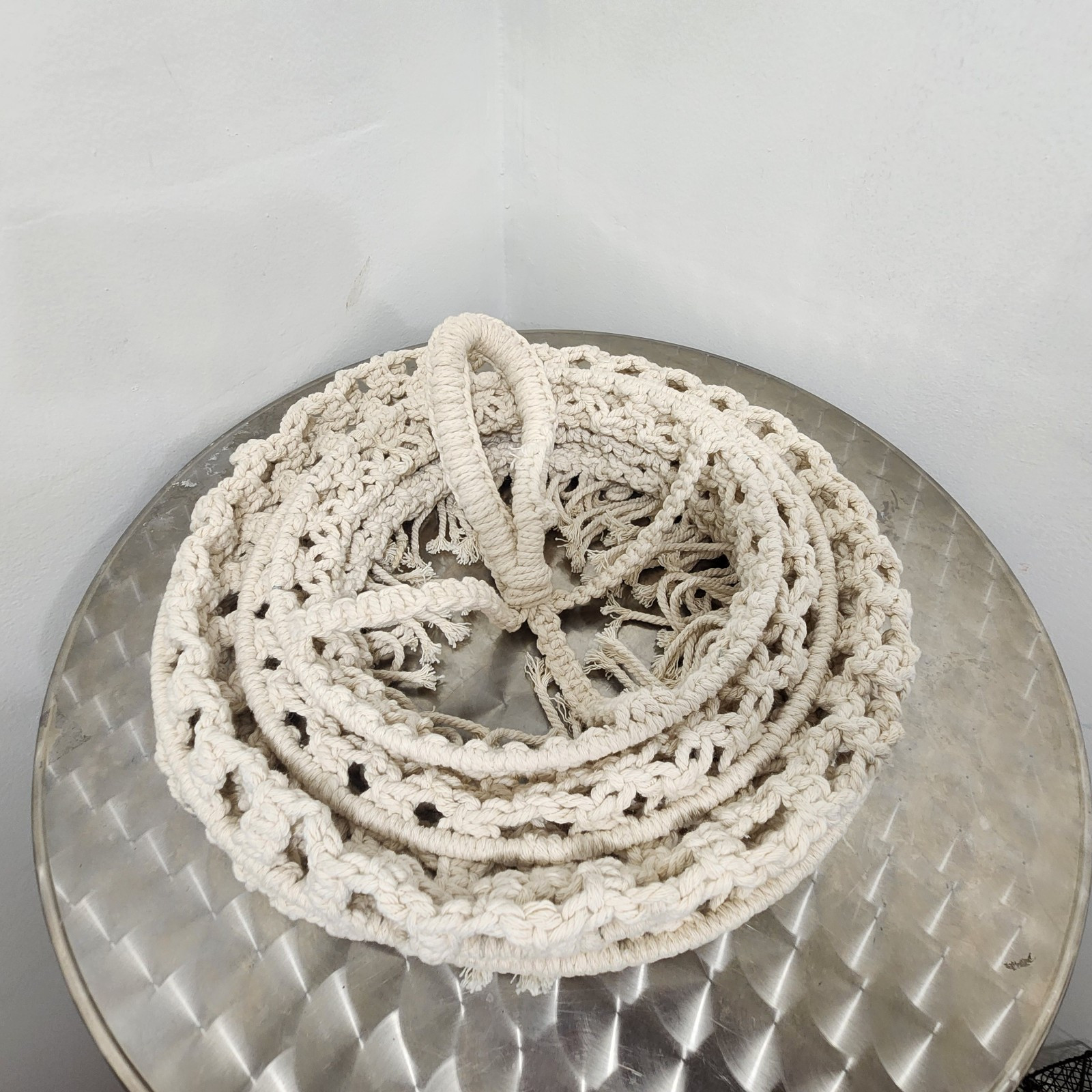 Macrame World Modern Handmade 6 pcs Rings Pendant Light Cover Shade Natural Boho