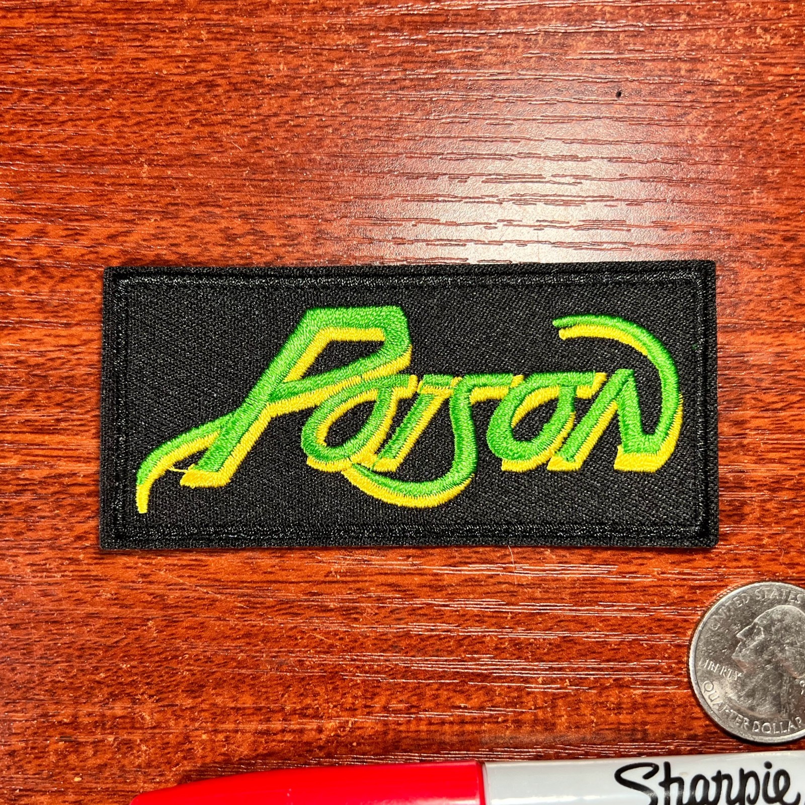 Poison Band Patch 80s Glam Metal Hard Rock Music Embroidered Iron On 1.75×3.5″