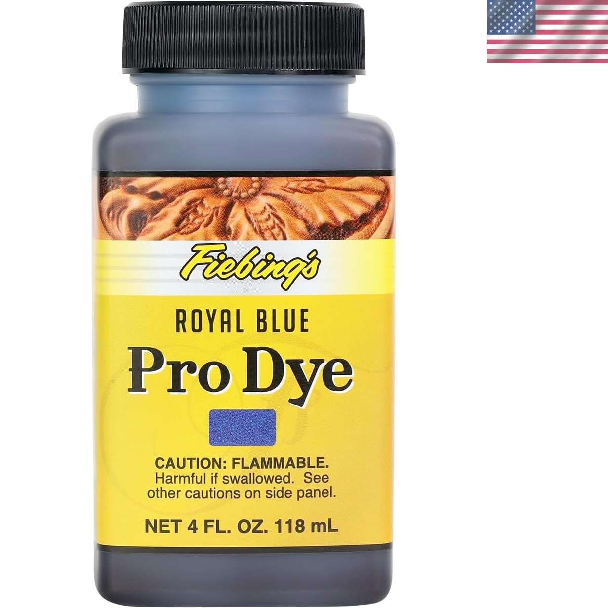 Pro Dye Leather Dye 4 Fl Oz – Royal Blue, Permanent Color for Shoes & Furniture
