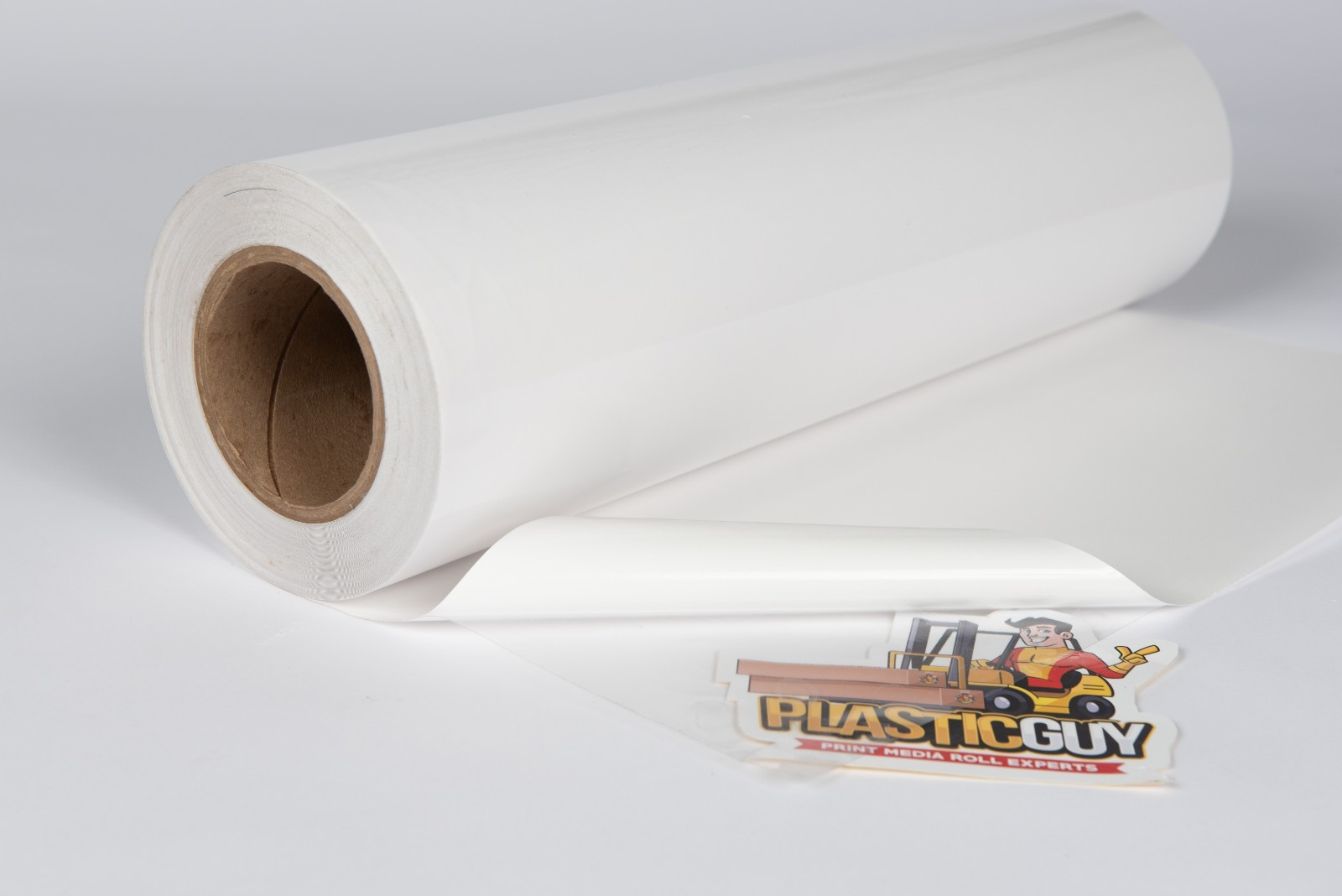 6.0mil Gloss Clear Semi-Rigid Decal Sticker Self-Adhesive Vinyl Solvent & Latex