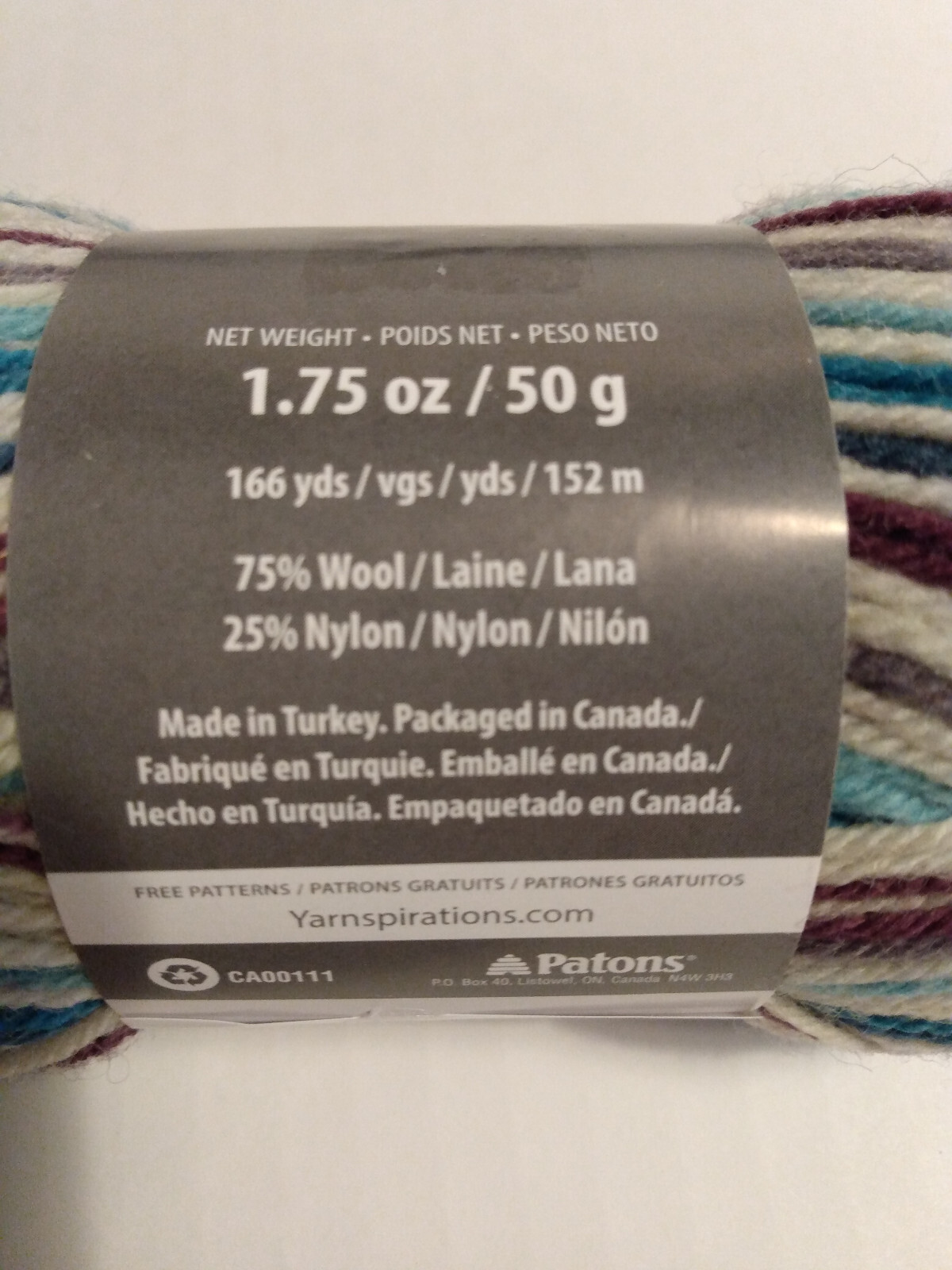 PATONS Kroy Sock Yarn Wool Striping LOT 6 Yarnspirations Super Fine 1 Wool/Nylon