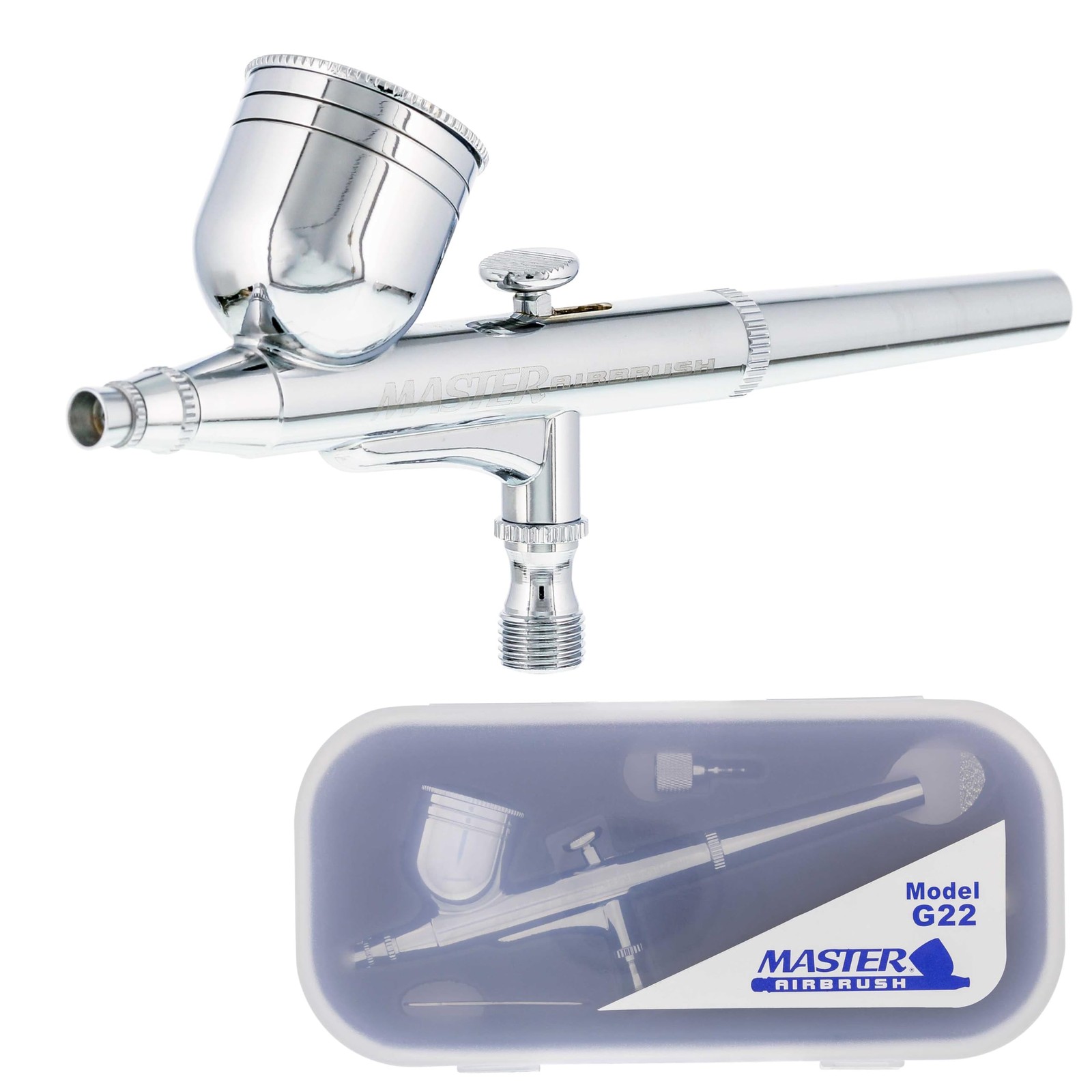G22 MultiPurpose DualAction Gravity Airbrush Gun Set 0.3mm Tip 1/3 oz
