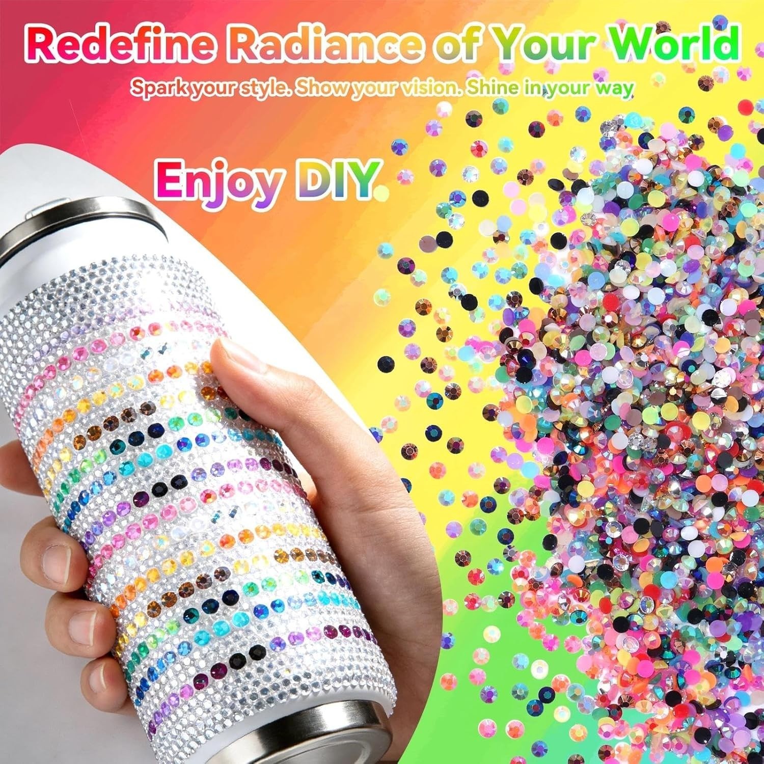 32000-Piece Rhinestone Bedazzling Kit with Tools for Crafts and DIY Projects