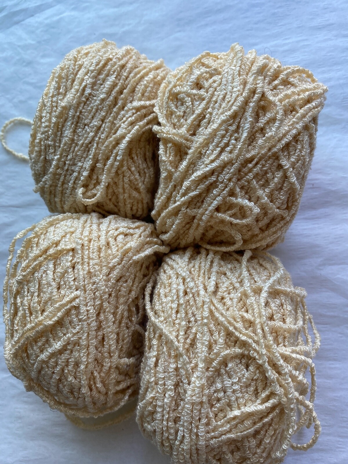Private Label 100 Yards Viscose French Vanilla Worsted Yarn
