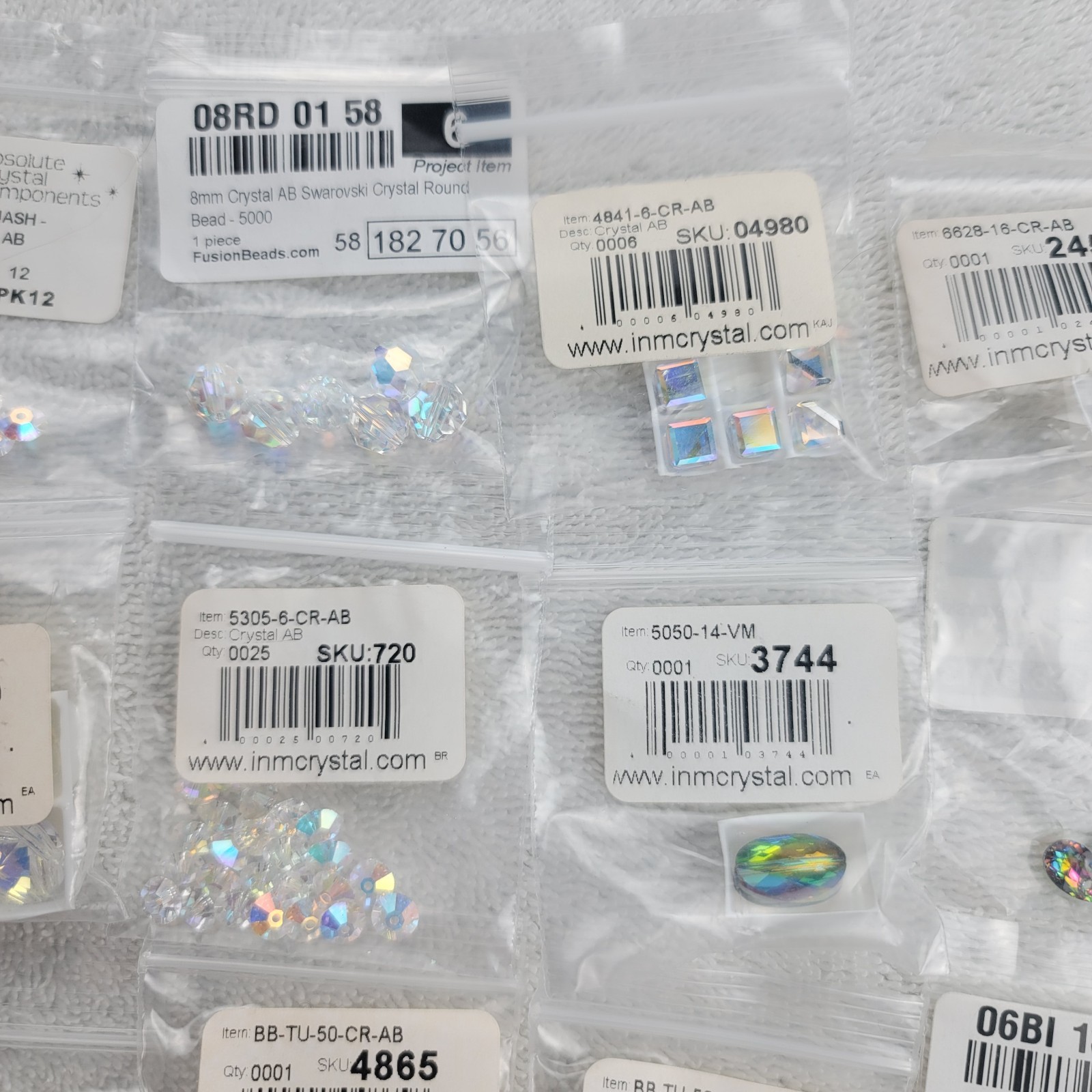 Swarovski Crystal Pendant Lot AB Vitrail Sahara Rivoli Pear Sun Mixed Qty