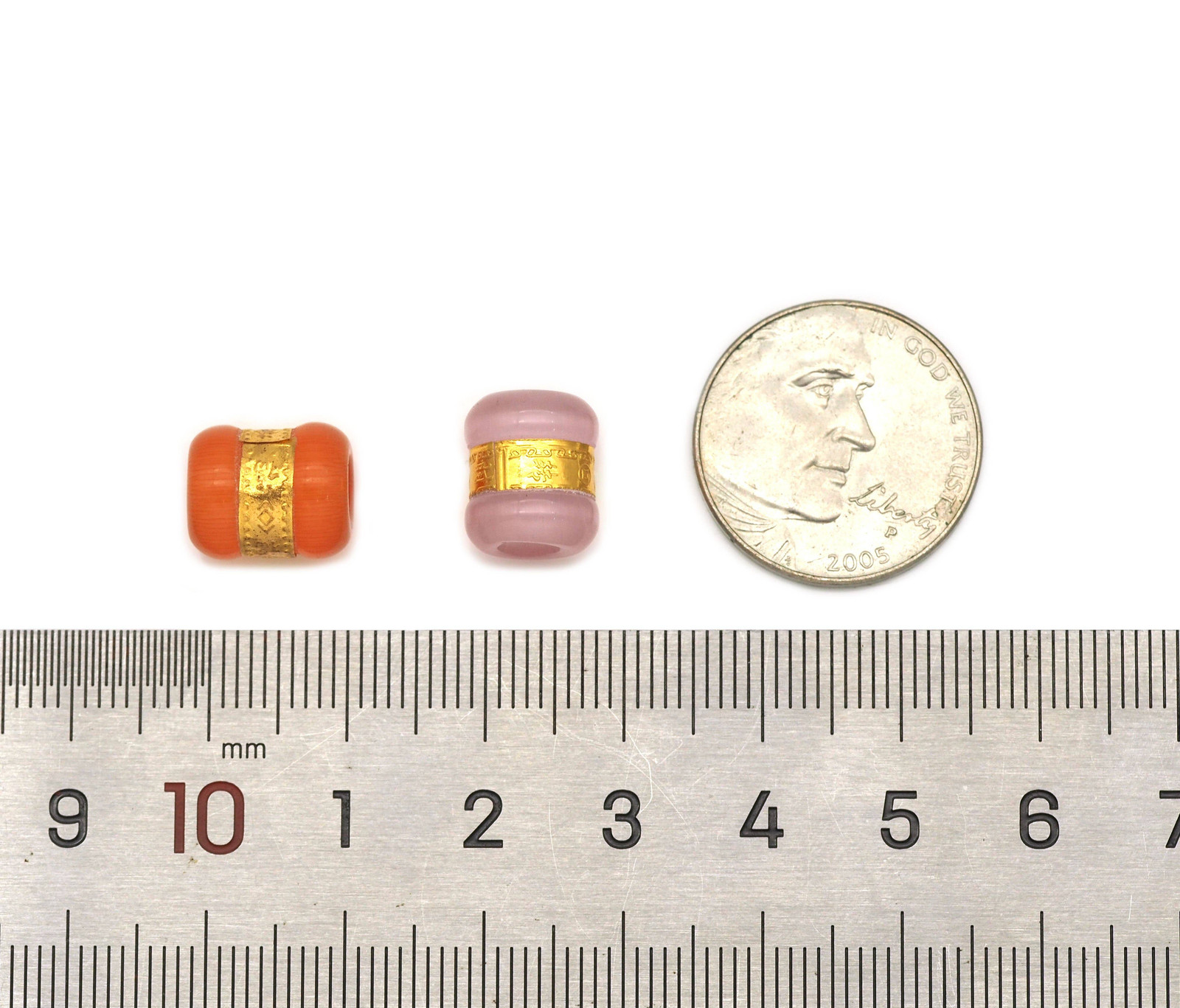 Cat’s Eye Large Hole Spacer Beads, Sku#LX22
