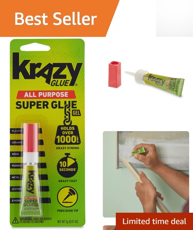 Fast Drying Super Glue Gel with Precision Control – Ideal for Crafts & Repairs