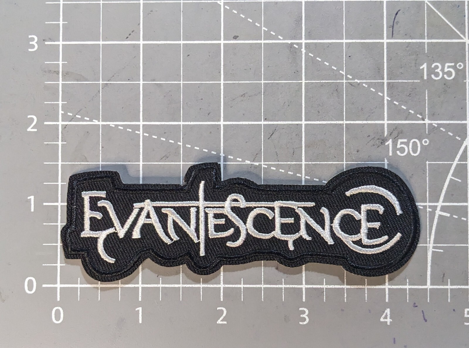 Evanescence Band Patch Punk Emo Rock Alternative Embroidered Iron On 1.75×4.25″