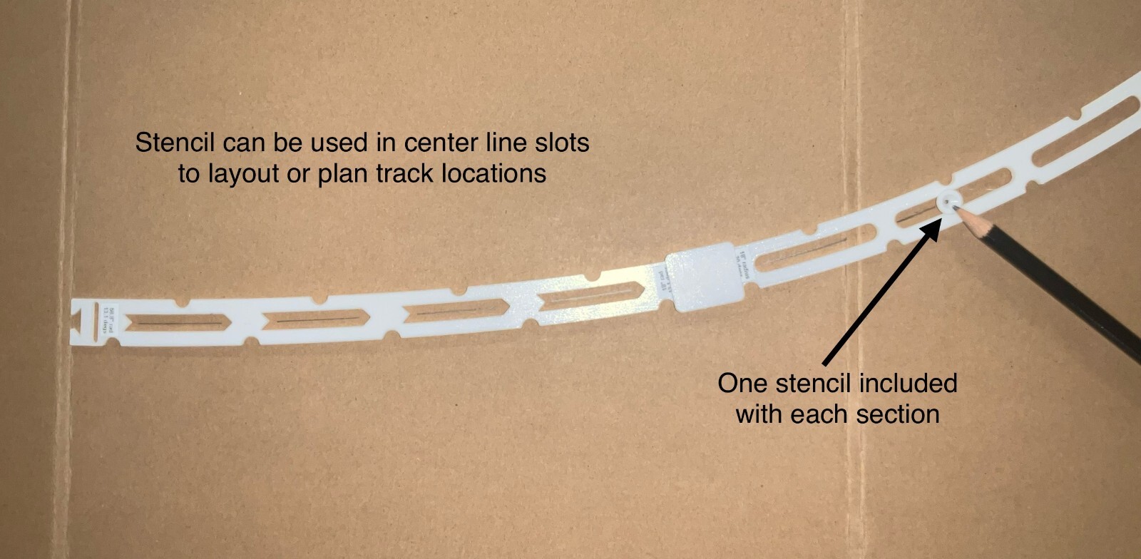 NEW! HO Track Placement Snap Template Sections for Laying HO Scale Track