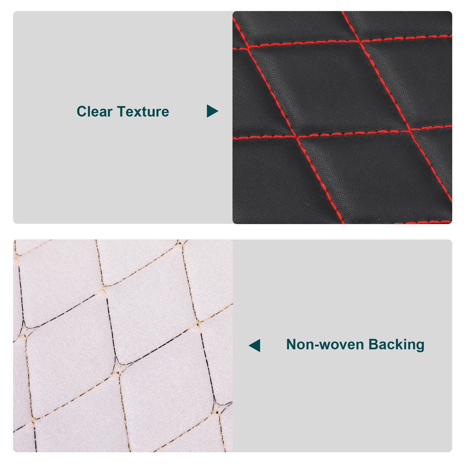 63″ Wide Quilted Vinyl Faux Leather Foam Backed Car Headliner Upholstery By Yard