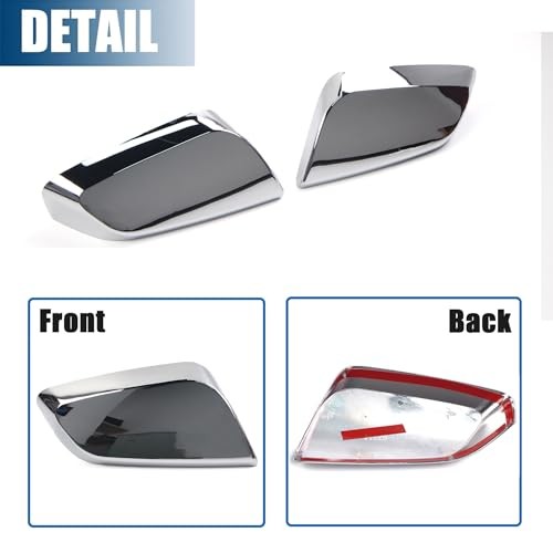 Chrome Side Mirror Cover Caps Fit for 2014-2020 Chevy Impala Exterior Overlay